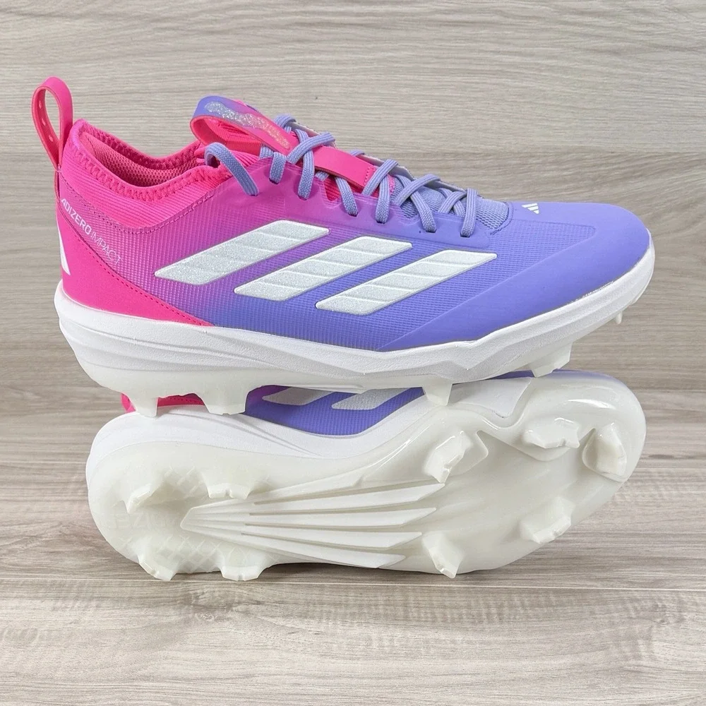 Adidas Adizero TPU Baseball Cleats Men's 11.5 Candy Pink Purple  nby JR7828